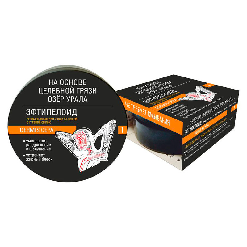 Крем-маска Эфтипелоид Dermis Сера при угревой сыпи 150 мл