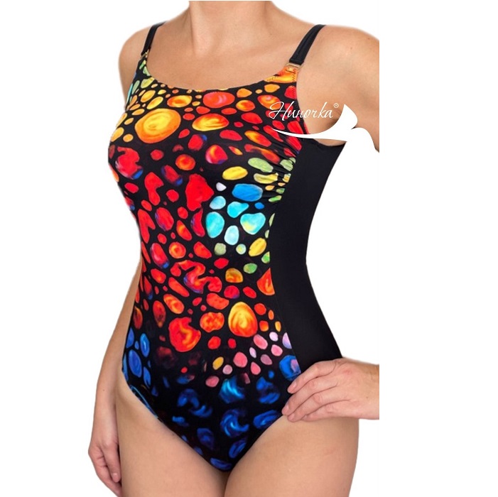 Купальник Ниночка сплошной 003-23 синий/черный