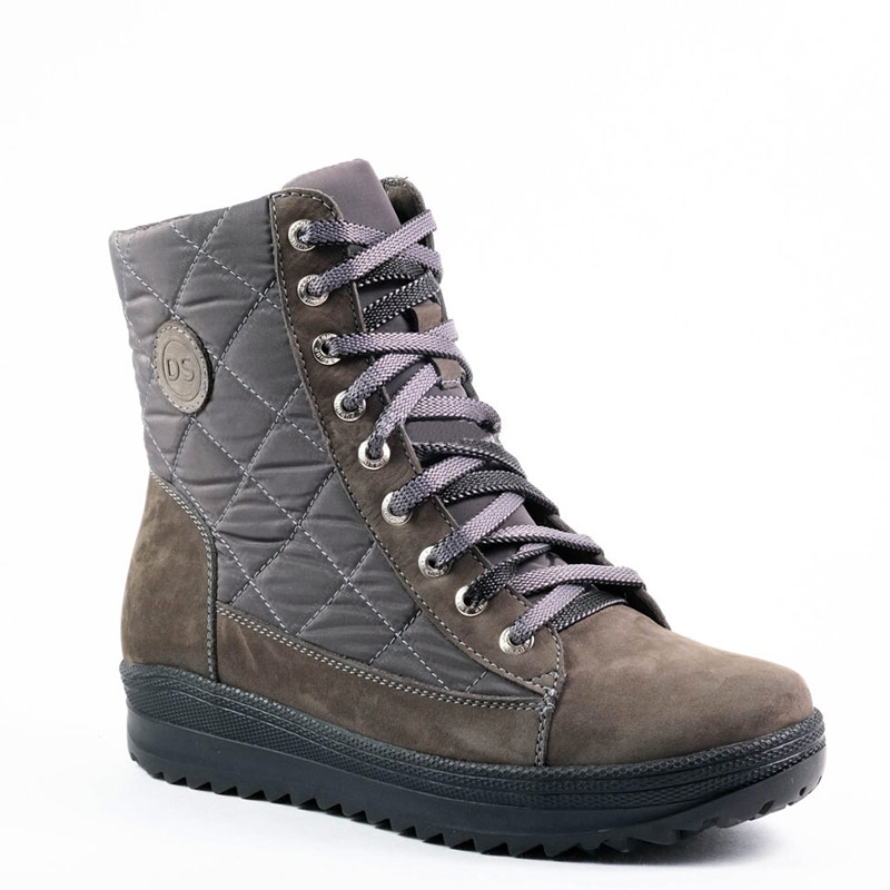 Полусапоги Dr. Spektor с шерстью женские Ш0418-Н/ПЛ серые.