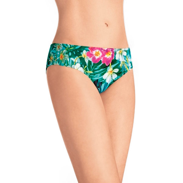 Купальник-трусики Amoena Sidney Panty арт.70766 бирюзовый/цветочный