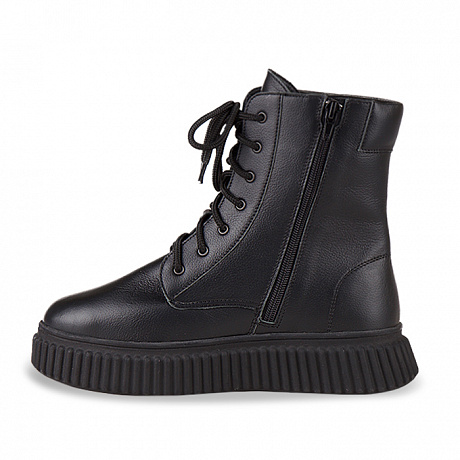 Полусапоги ортопедические Dr Thomas с шерстью женские DTD-615-2 черные. Изображение 2 из 6