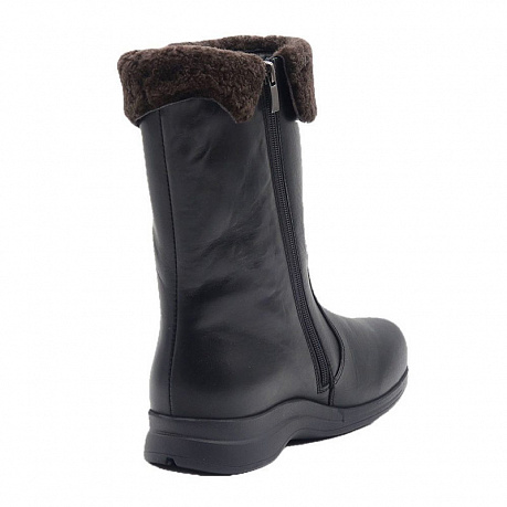 Полусапоги Dr. Spektor с мехом женские 7110-4F-0 черные. Изображение 3 из 3