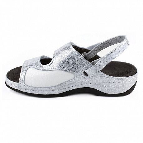Сандали Luomma повседневные женские LM-701.038R сильвер. Изображение 2 из 3