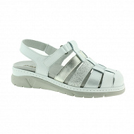 Сандалии Suave Mostar женские 12519T-0101, 0503,1I13,1B03 белый/серебряный.