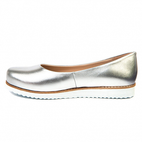 Туфли R.V. женские 3183-61 серебристые. Изображение 2 из 3